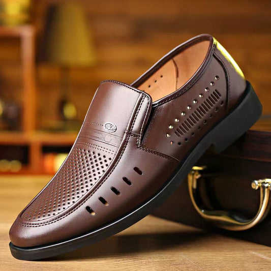 👟🌹【38-44】✨2025 nuevos zapatos casuales de cuero para hombre: cómodos y transpirables
