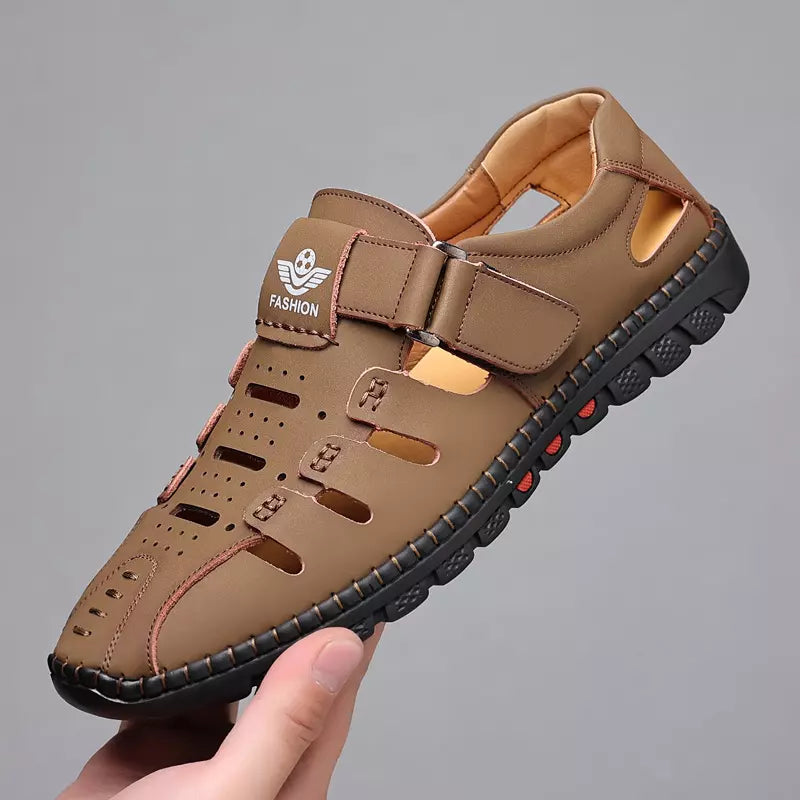 👣【Veličine 38-44】🍃2026 Prozračne ležerne cipele s rupama, prava koža, mekani potplat, neklizajuće