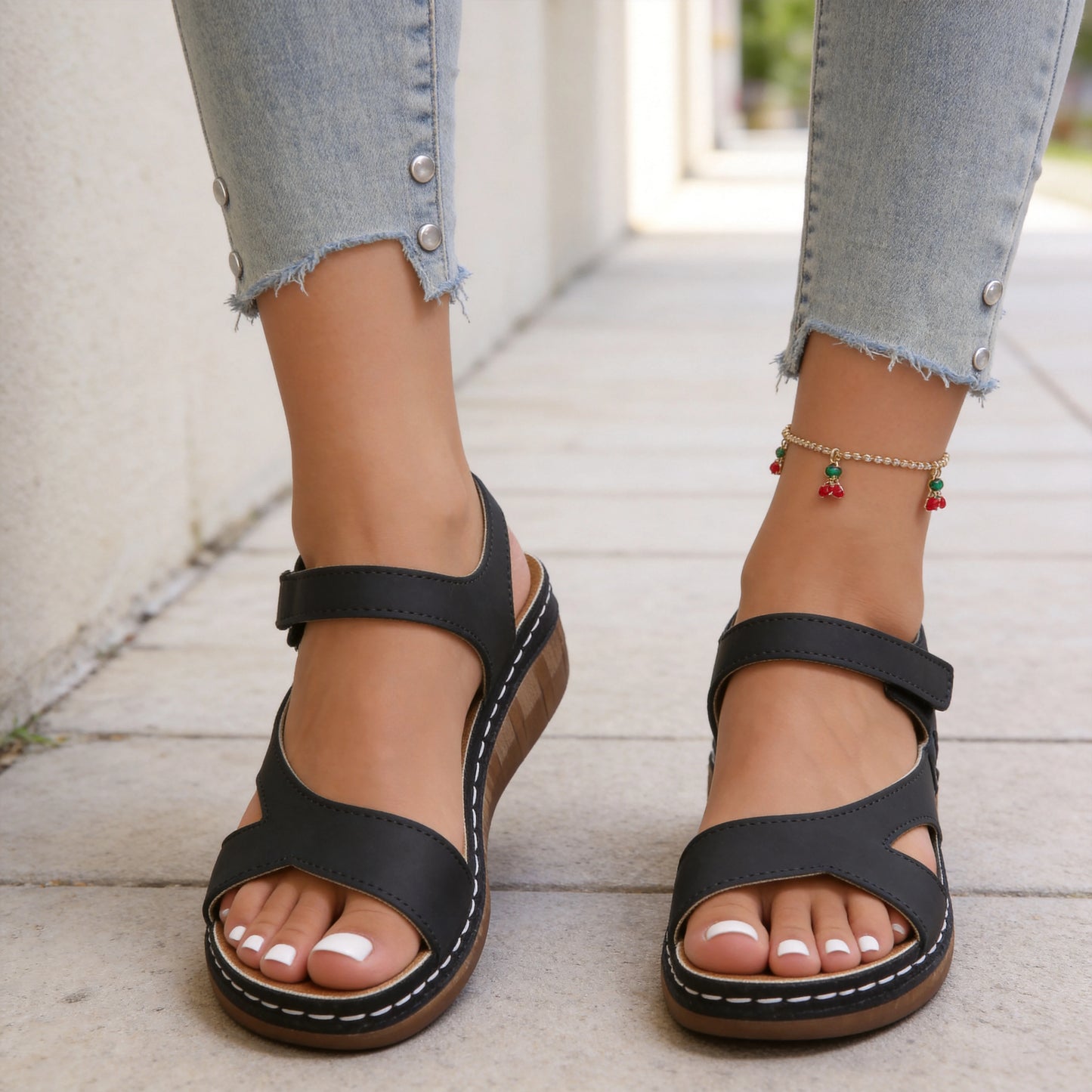 🔥 【Rabat 50%】👡【36-43】 Letnie sandały z miękką podeszwą i podparciem łuku stopy, codzienne i wygodne.