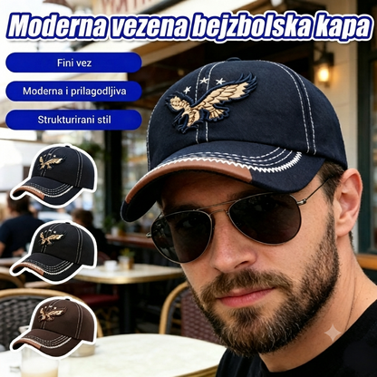 🔥【Kupite jedan, dobijte jedan gratis】Dvije bejzbol kape za samo 27 eura💙 Unisex bejzbol kape s vezom orla