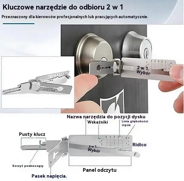 🔐Specjalne promocje w tym tygodniu🔑 - 50% zniżki🔥Dekoder kluczy ze stali nierdzewnej