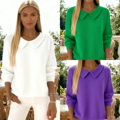 🔥【S-3XL】💛Cómoda blusa de manga larga con cuello en V, otoño/invierno 2026