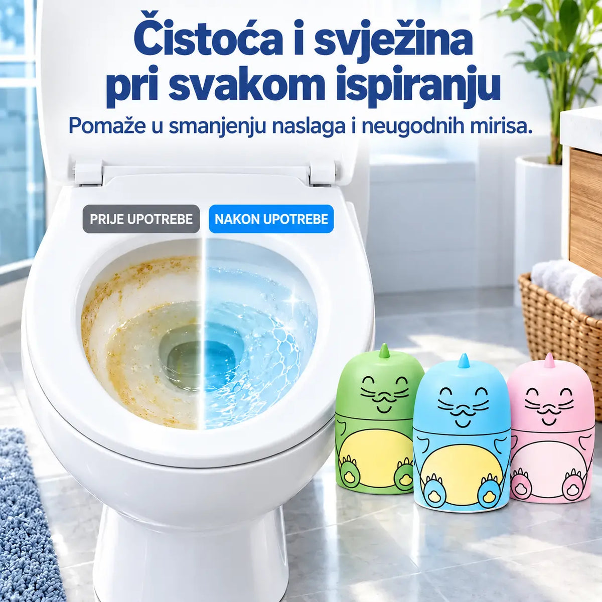 Nabavite sredstvo za čišćenje WC-a u pola cijene! 💥 【Set od 3 komada】 Jedno pakiranje traje za 2000 ispiranja – recite zbogom ručnom čišćenju WC-a. ❤