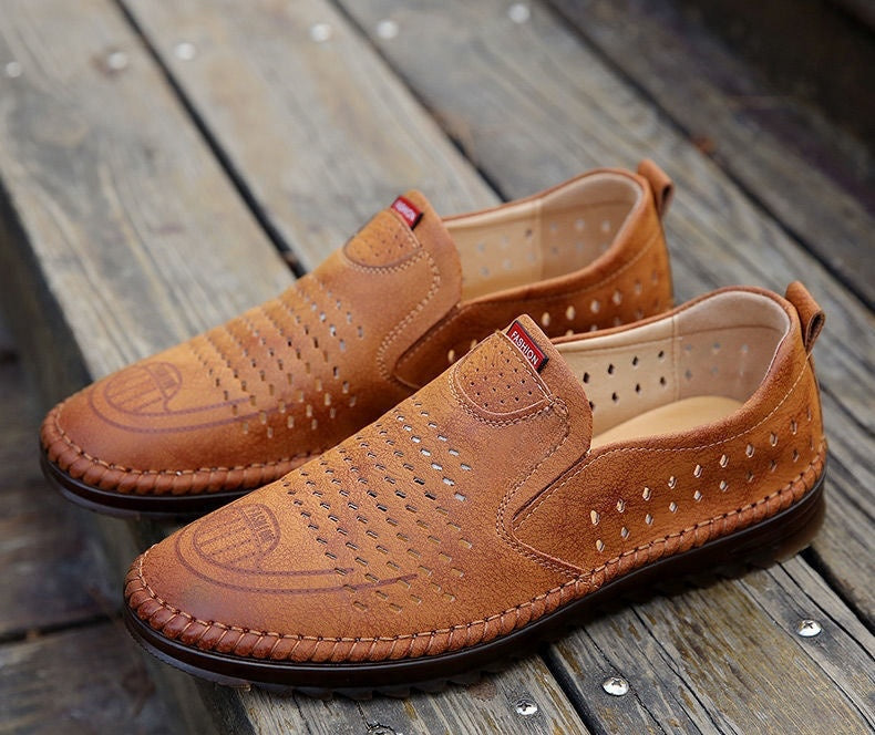 👟【Promoción por tiempo limitado】Zapatos casuales de cuero para exteriores para hombre