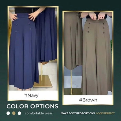 【M-5XL】Pantalones anchos plisados (Tiempo limitado 50% de descuento)