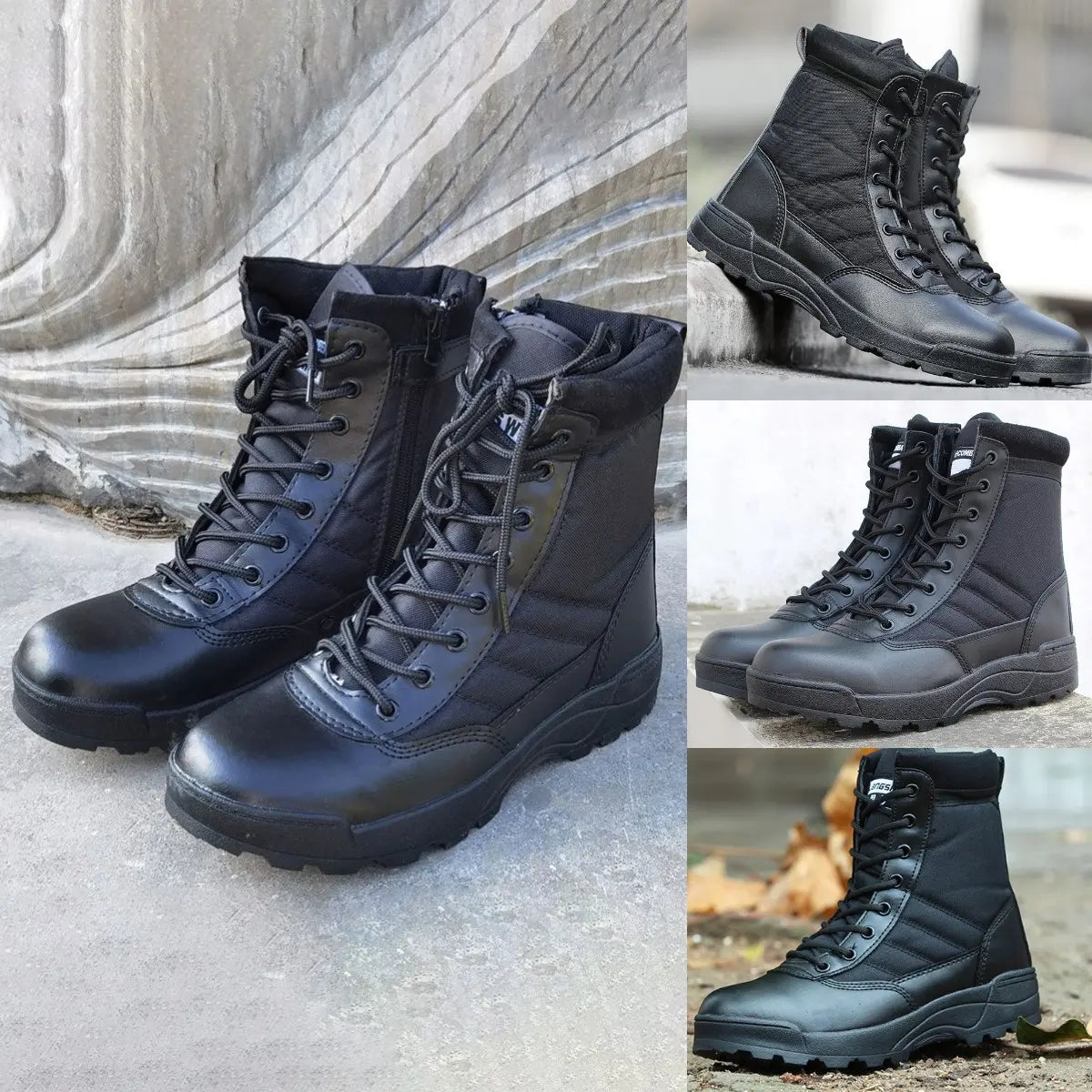 🔥👍【38-45】Botas tácticas de alta calidad para otoño e invierno para hombres y mujeres: impermeables, cálidas y resistentes al desgaste