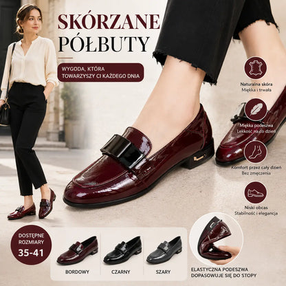 🔥🎁 2026 Nowe brytyjskie skórzane buty Mary Jane z miękką podeszwą i niskim obcasem