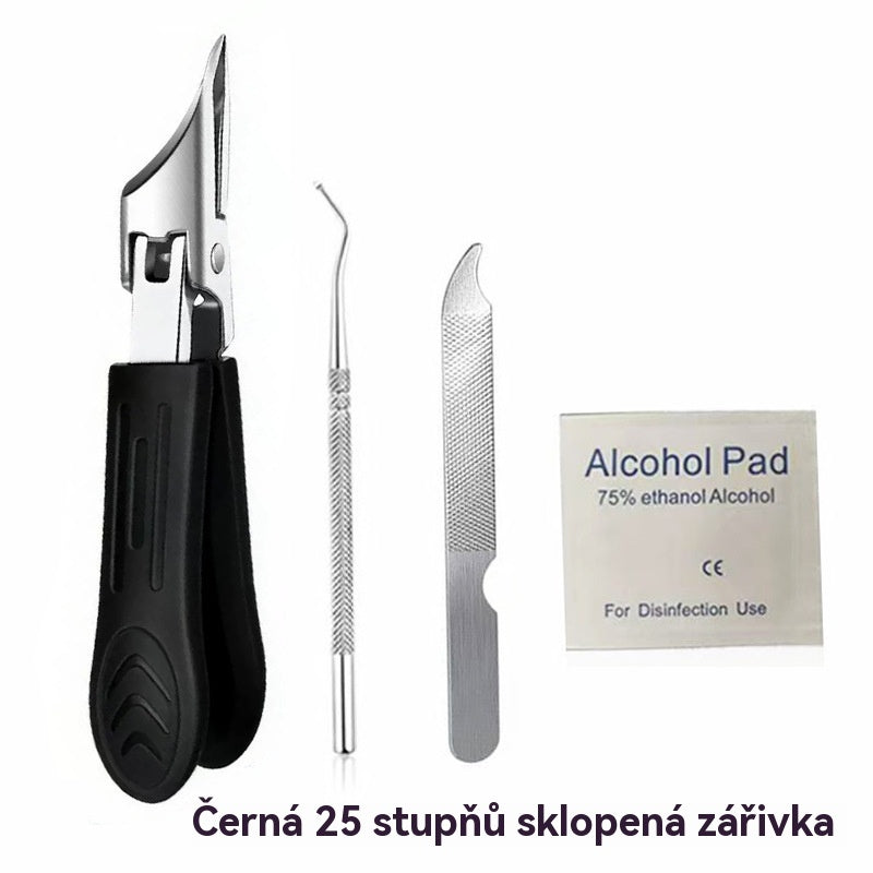 🔥【Kupte jeden, druhý dostanete zdarma】🔥 Kleštičky na nehty odolné proti stříkající vodě, čepel zkosená pod úhlem 25° (sada 4 kusů)