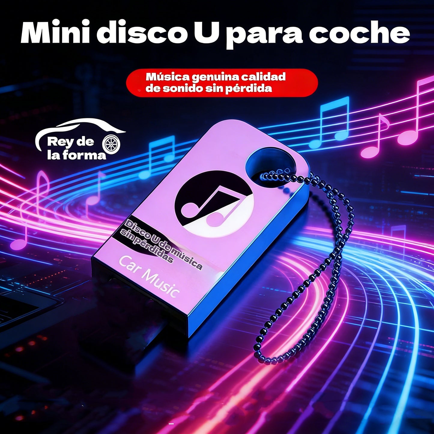 🚗🎵🎵【Muzyczna pamięć USB】Zawiera 8000 utworów, 600 teledysków i efekty dźwiękowe 6D