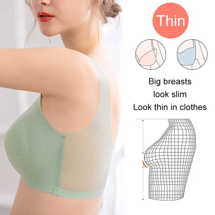 💕🎁【1 set 3 piese】2025, sutien push-up din mătase de gheață fără cusături
