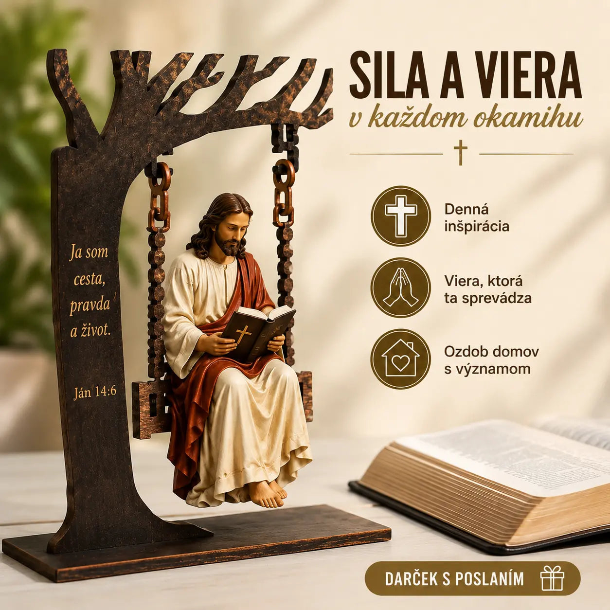🔥Kúpte 1, získajte 1 zadarmo🔥🔥 Posledný deň: 50% zľava - ✝️📚 Kresťanská závesná ozdoba s Ježiškom