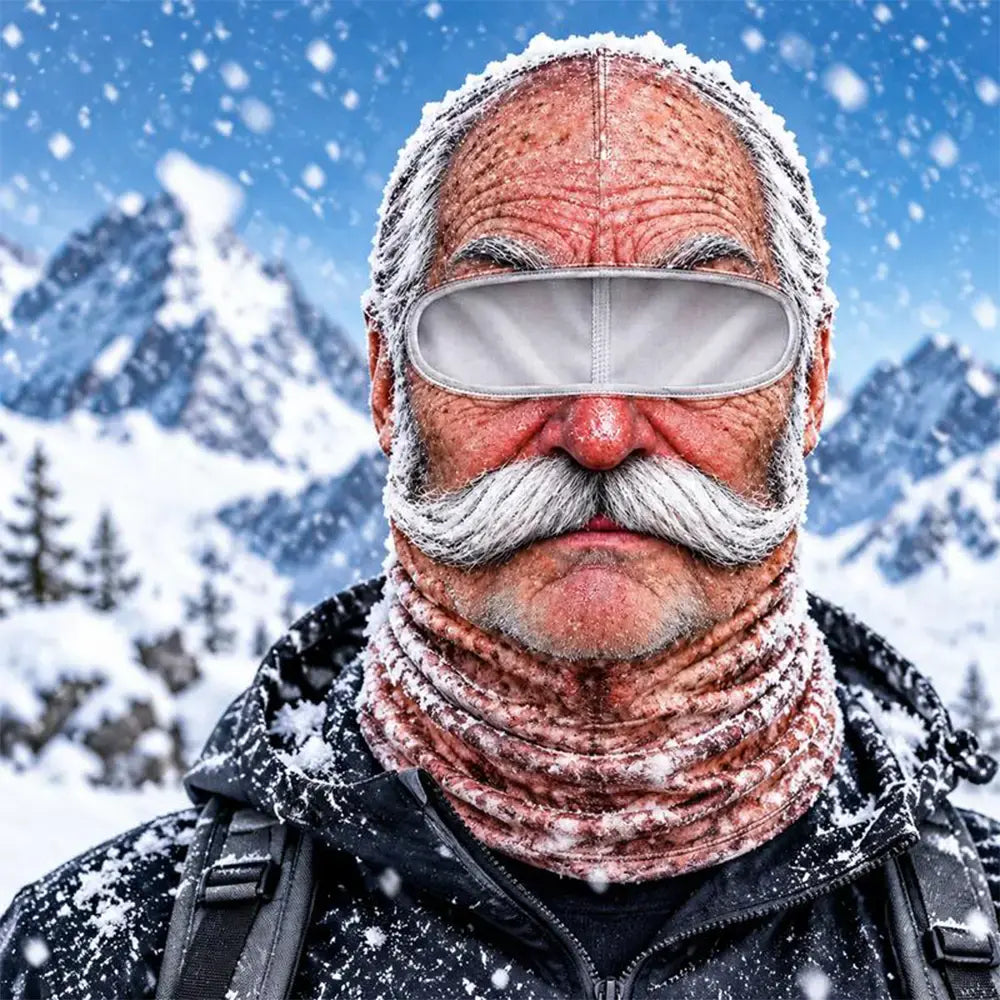 😎3D zabawna i ciepła maska na twarz do zimowych sportów na zewnątrz