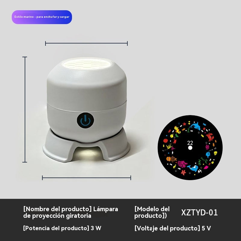 obrotowy projektor led dynamiczny