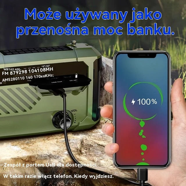 🏕️【59% RABATU】(Gwarancja jakości) Przenośna lampa wielofunkcyjna z radiem AM
