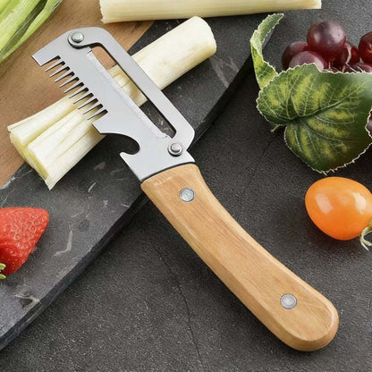 🔥Hit Sprzedaży【Kup 1, otrzymaj 1 gratis!】🧅🔪 Wielofunkcyjna obieraczka kuchenna 3 w 1: obiera, kroi i otwiera butelki!