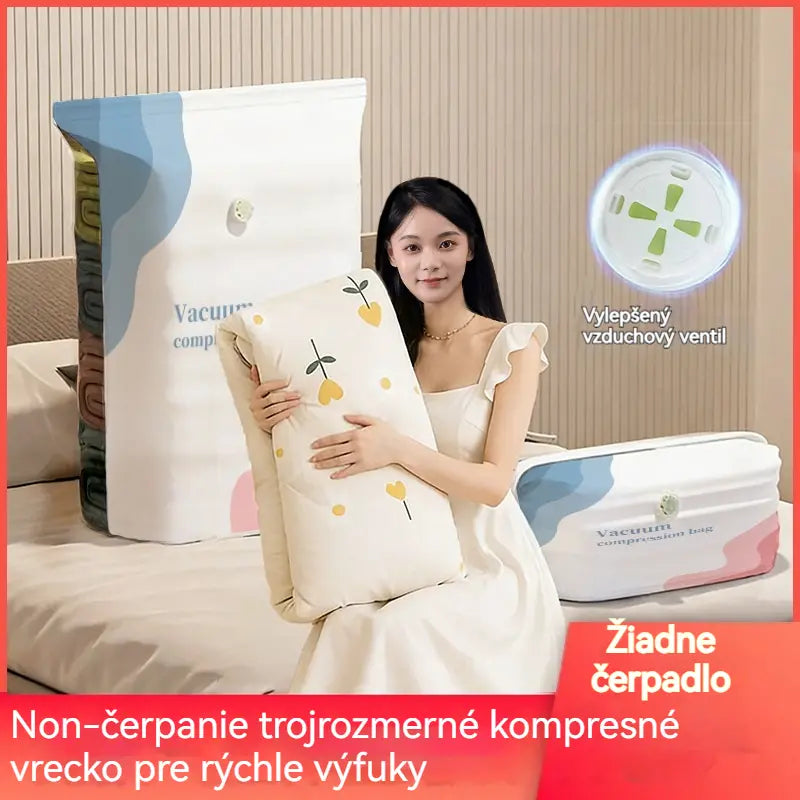 🧳 5 položiek len za 25 € 💨 Veľké stlačiteľné vákuové úložné vrecká: Nie je potrebné žiadne vzduchové čerpadlo, nepriepustné, ideálne na úsporu miesta v kufri a doma ✈️