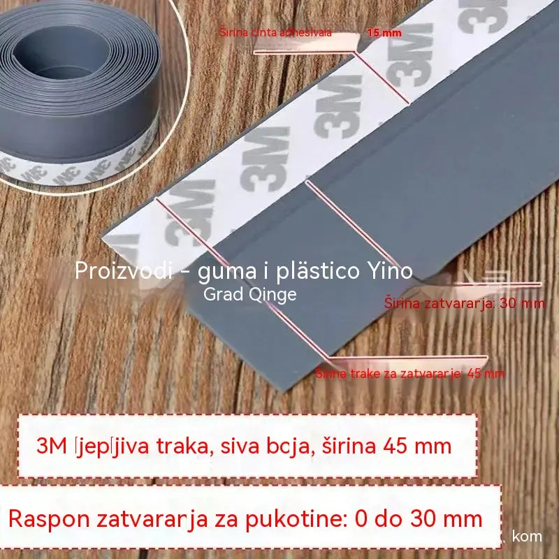 🚪【5M】 PVC brtvena traka za vrata – otporna na prašinu i propuh