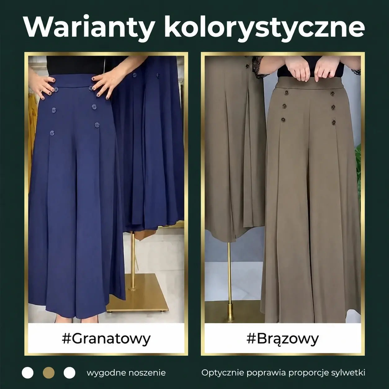【M–5XL】Szerokie plisowane spodnie – 50% zniżki przez ograniczony czas