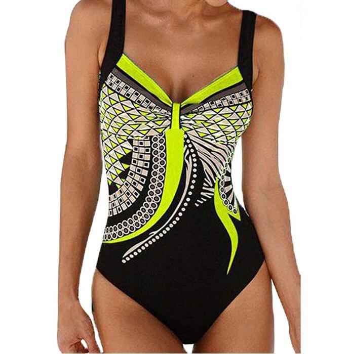🩱🏊‍♀️  nový retro jednodielny plavkový kostým s potlačou【S-3XL】