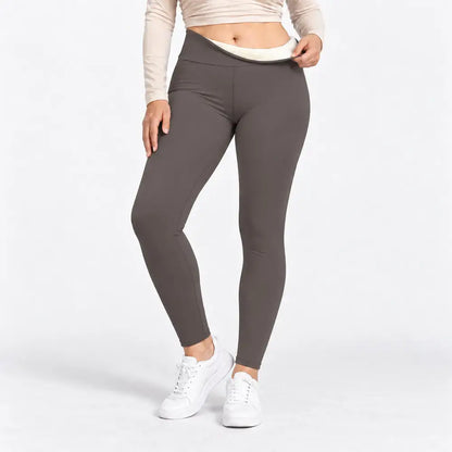 【S-2XL】Zimowe legginsy termiczne z wysokim stanem i efektem modelowania brzucha