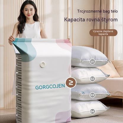 🧳 5 kusov za 27 EUR 💨 Veľká vakuová taška na kompresiu: nie je potrebná pumpa, nepriepustná a šetrí miesto v kufroch i doma ✈️