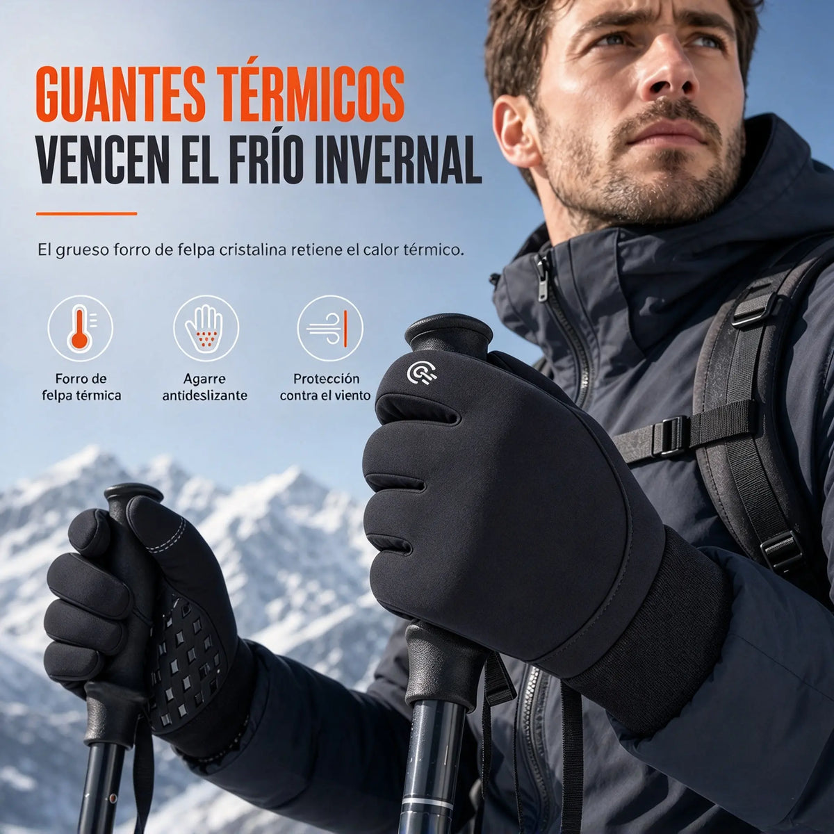🧤❄️ ¡50% de descuento 🥳 Guantes de ciclismo impermeables para invierno: térmicos, compatibles con pantallas táctiles, repelentes al agua y antideslizantes. 🛡️