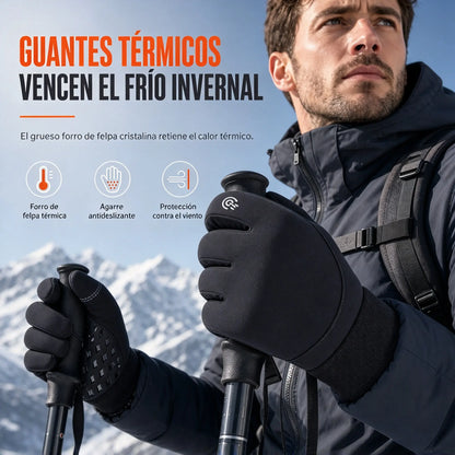 🧤❄️ ¡50% de descuento 🥳 Guantes de ciclismo impermeables para invierno: térmicos, compatibles con pantallas táctiles, repelentes al agua y antideslizantes. 🛡️