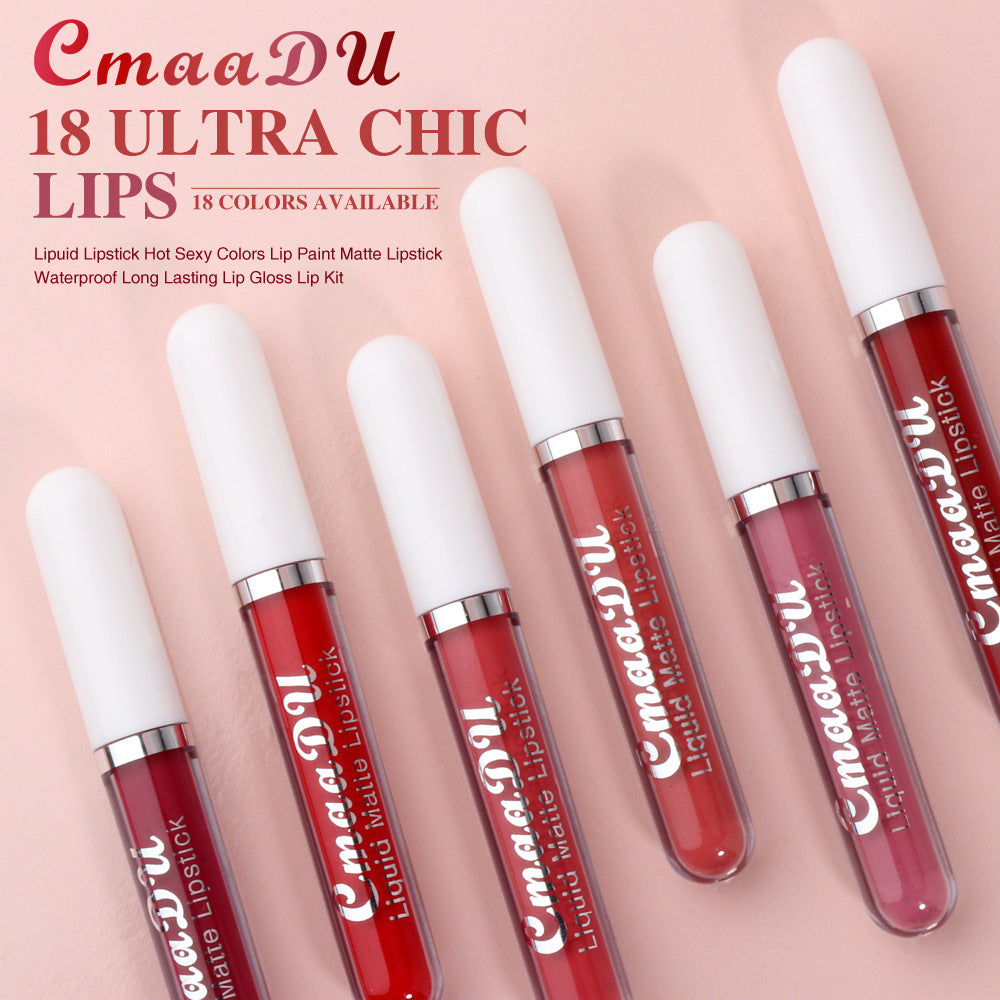💄 Oferta ograniczona czasowo: 50% rabatu! 💋 Zestaw 18 matowych błyszczyków do ust. Długotrwały efekt, wodoodporne, zawierają witaminę E 🎁
