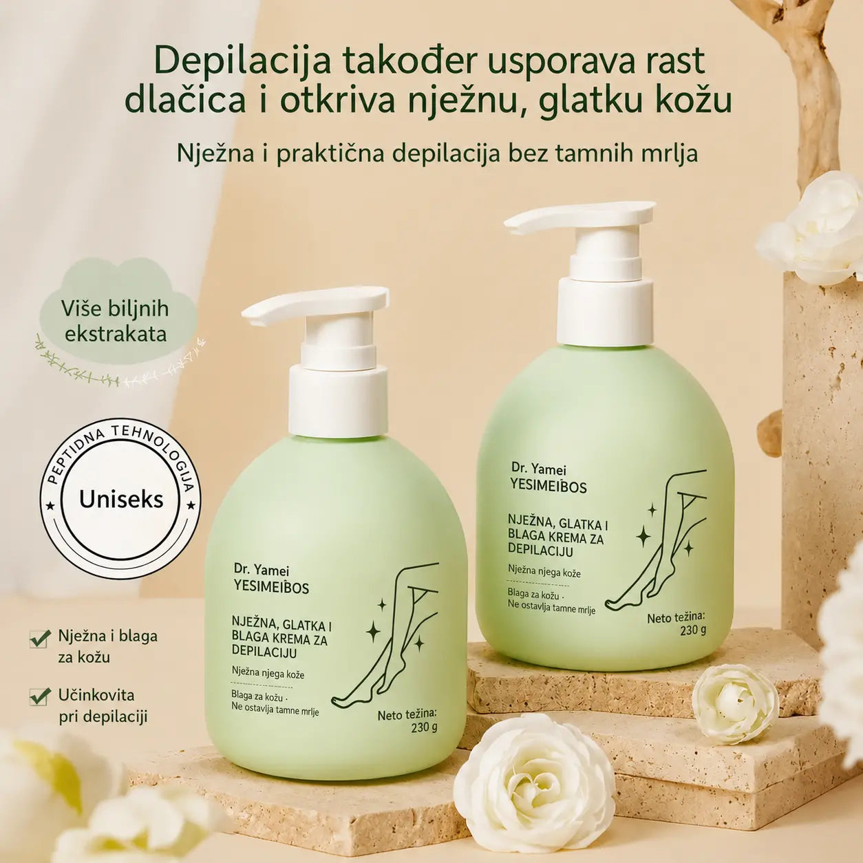 30% POPUSTA✨Nježan i koži prijazan komplet za uklanjanje dlačica | Vremenski ograničena ponuda 🎁