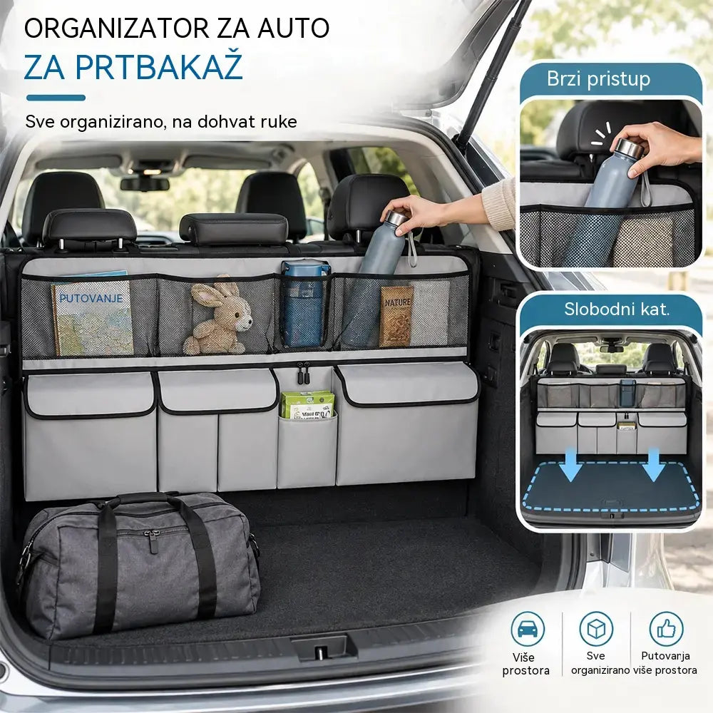 🚗 Viseći organizator prtljažnika – oslobodite prostor na podu prtljažnika i zadržite red! ✨📦