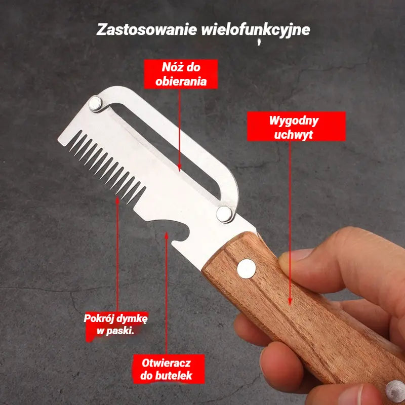 ✅ Kup 1, a dostaniesz 2 (łącznie 2 sztuki) 🧅🔪 Wielofunkcyjny nóż do obierania 3 w 1: czyści, kroi warzywa i otwiera butelki! 🔥