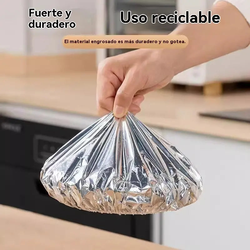 🔥Compra 50 y llévate 50 gratis🔥【100piezas】🍎 Cubierta térmica de papel de aluminio apto para alimentos