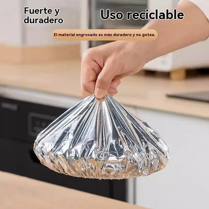 🔥Compra 50 y llévate 50 gratis🔥【100piezas】🍎 Cubierta térmica de papel de aluminio apto para alimentos
