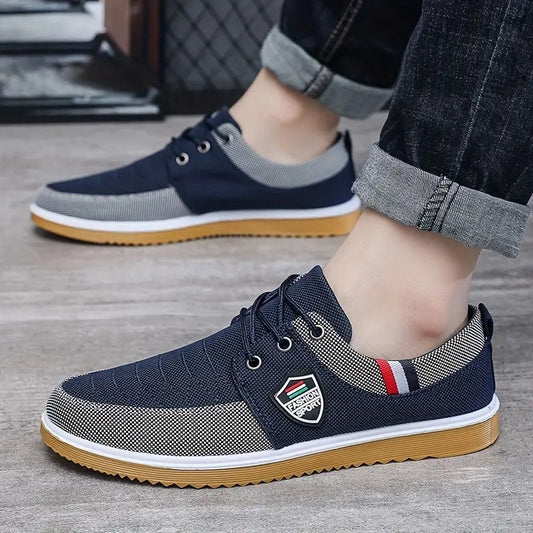 ✨2024 νέο στυλ✨Ανδρικά παπούτσια από καμβά που αναπνέουν casual--3628226