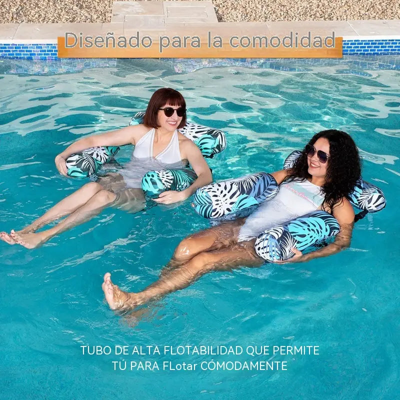 🏊¡Gran oferta de verano con un 60% de descuento 💺 Silla flotante inflable: cómoda, estable y perfecta para relajarse en el agua 🌊