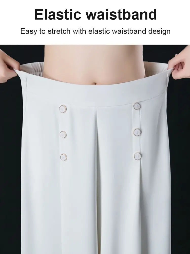 🔥【Rabat 50%】👖【M-5XL】Modna damska szeroka spódnica o wysokiej talii i lekkim falbanem
