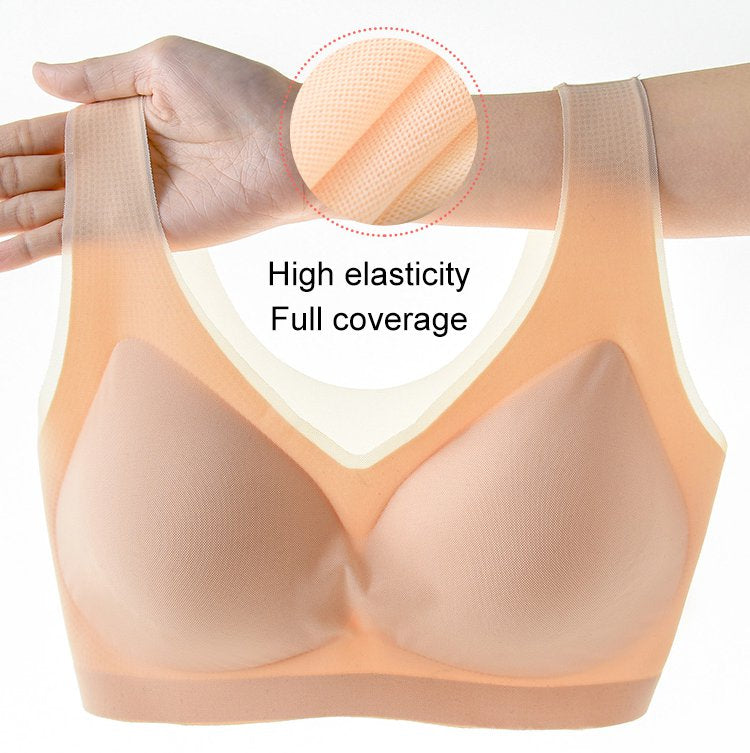 💕🎁【1 set 3 piese】2025, sutien push-up din mătase de gheață fără cusături