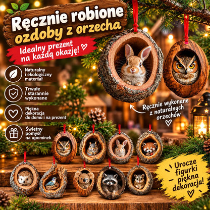 【Zestaw 10 sztuk】🎄 Ozdoby choinkowe z figurkami zwierząt — Wiszące ozdoby zwierzęce
