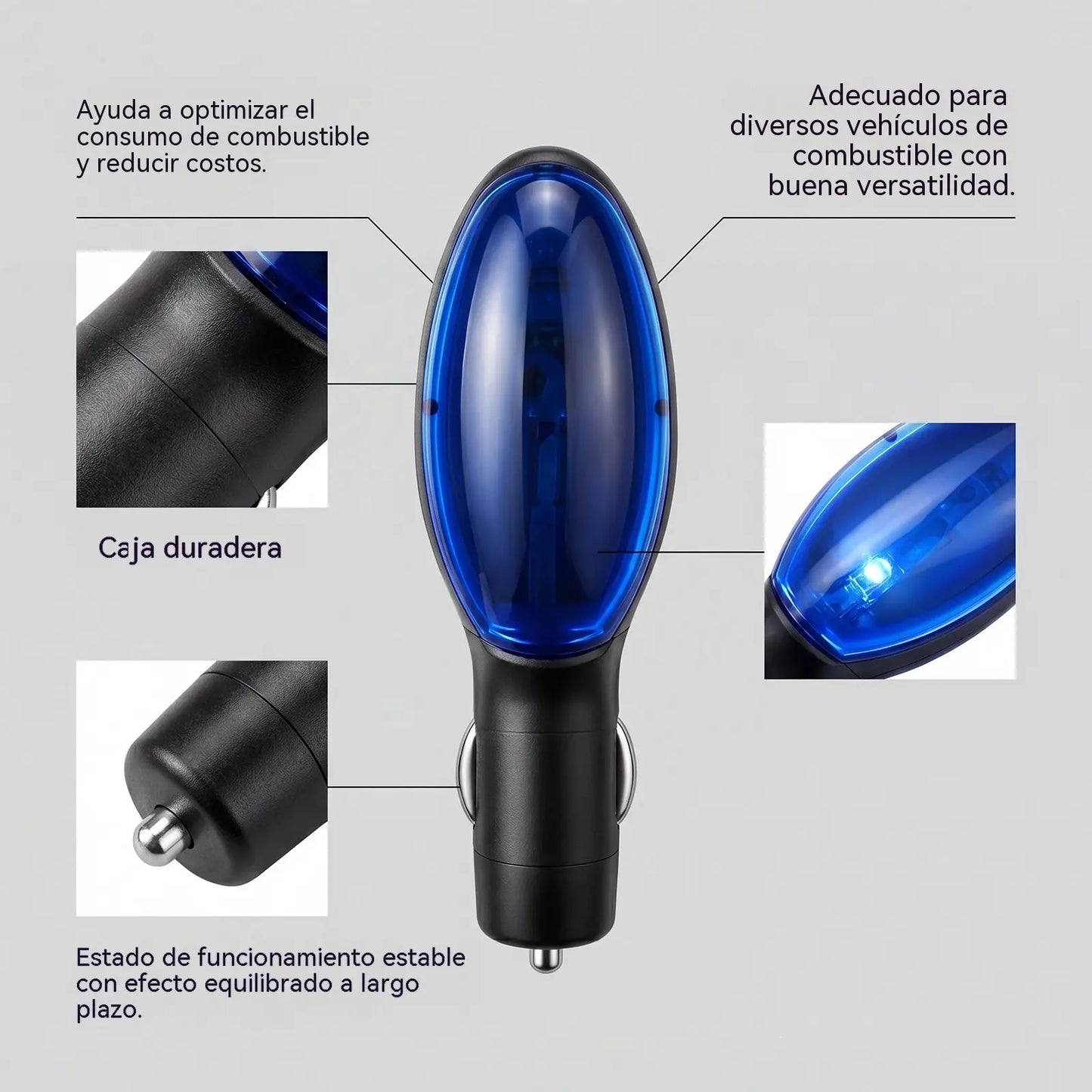 Ahorrador de combustible para el coche: Ahorra combustible, mejora la potencia y reduce el consumo en la conducción diaria.