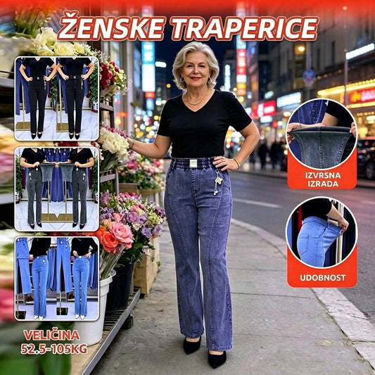 👖【M-4XL】Ženske rastezljive traperice visokog struka