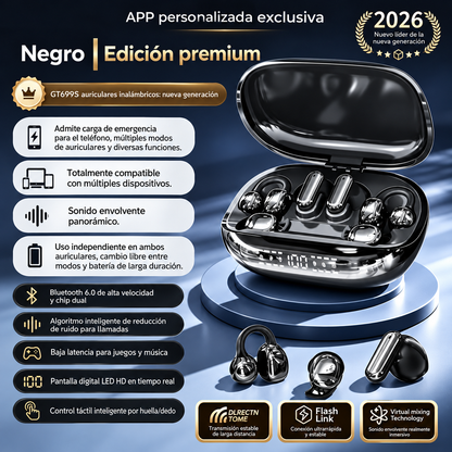 Auriculares inalámbricos GT699S 6 en 1 con múltiples estilos y estuche de emergencia ✨