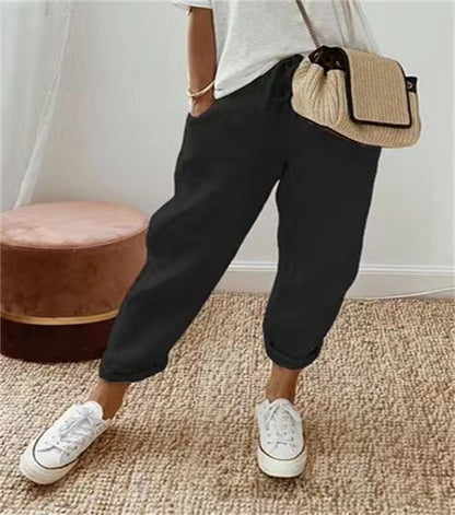 😍💕Posljednji dan promocije -60% POPUSTA💕【S-3XL】Ženske ležerne hlače od pamuka i lana, višebojne opcije