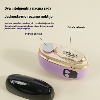 💅【Kupite 1, dobijte 1 gratis】2-u-1 potpuno automatske bežične prijenosne električne škare/turpija za nokte