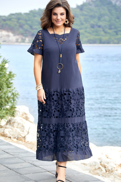 🔥Hit Sprzedaży 【Rabat 50%】👗💖【S-5XL】2026 nowy styl modna i elegancka długa spódnica koronkowa odpowiednia na każdą okazję