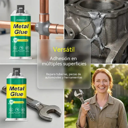 【Juego de 3 piezas】 28 € 🔥🛠️Pegamento reparador de metal AB de alta resistencia
