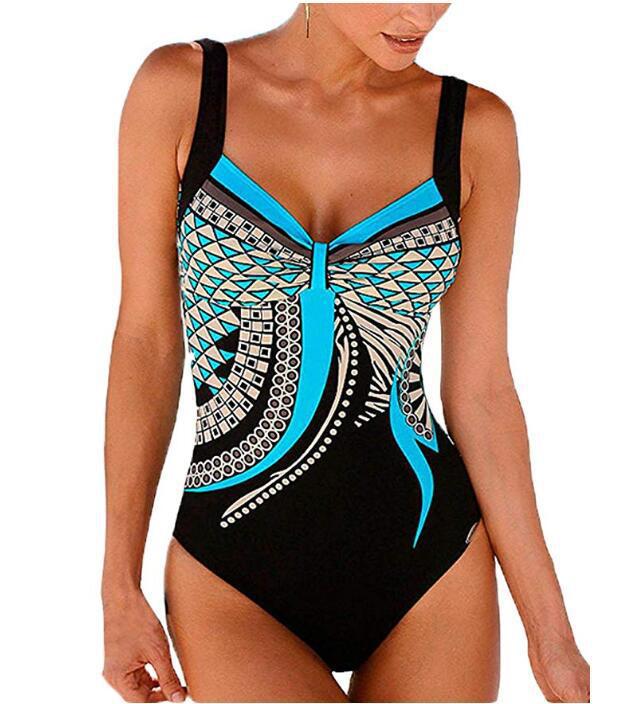 🩱🏊‍♀️  nový retro jednodielny plavkový kostým s potlačou【S-3XL】