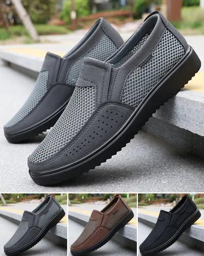 🔥【Rabat 50% 】👟🍃【39–47】Letnie męskie buty płócienne z przewiewną siatką, duże rozmiary