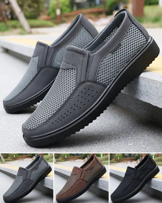 🔥【Rabat 50% 】👟🍃【39–47】Letnie męskie buty płócienne z przewiewną siatką, duże rozmiary