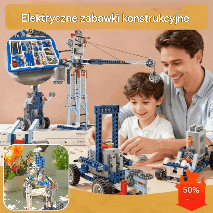 🤖🧩【Ograniczona zniżka 50%】Zestaw LEGO Electric Robot Construction dla dzieci