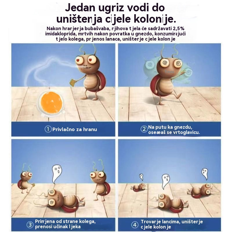 🛡️🏠【160 komada】💥Mast za ubijanje žohara uvezena iz Njemačke, mamac za kućanstvo, netoksičan, za majke i bebe